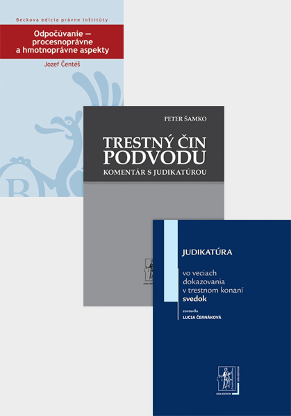 Balíček - Trestné právo 3: dokazovanie