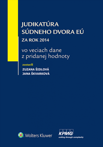Judikatúra Súdneho dvora EÚ za rok 2014 vo veciach dane z pridanej hodnoty