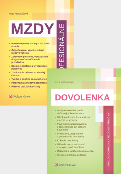 Balíček - Mzdy profesionálne + Dovolenka - pracovnoprávna a mzdová príručka