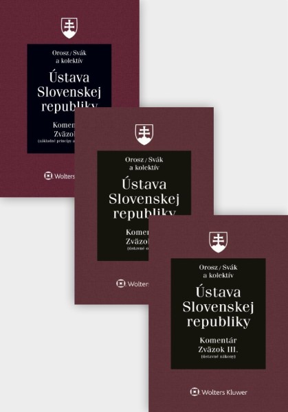 Balíček: Ústava Slovenskej republiky, Zväzok I., II., III.