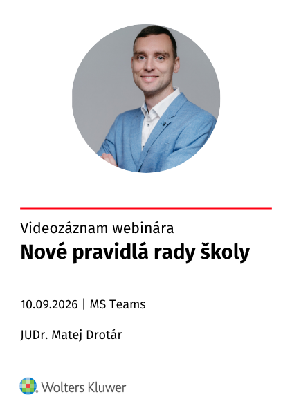 Videozáznam webinára | Nové pravidlá rady školy